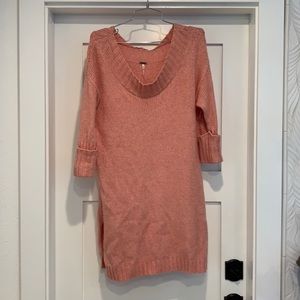 Free People Pink Sweater Dress